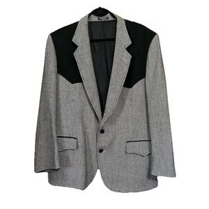 Dallas By‎ Paragon Western Cowboy Yoke Sports Coat Suit Jacket Blazer Men's 48R